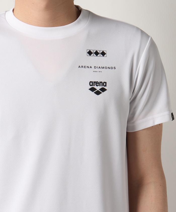 Arena Diamonds Collection リサイクル エコ メッシュ ホワイト アリーナ アリーナダイヤモンズコレクションtシャツ Eco メンズ 男性 レディース 水着 水泳 スイミング 練習用水着 スイム Amutja59 ユニセックス 女性 Tシャツ 競泳 Sale 102 Off 22年春夏モデル