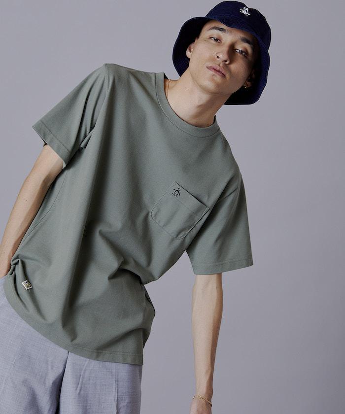 【公式】ペンギンバイマンシングウェアPOCKETTminus;SHIRT肌離れ性洗濯性メンズレディースユニセックスウェアtシャツライフスタイルカジュアルムーブウェアスポーツウェアブランド2022年春夏モデルMLMTJC58GS