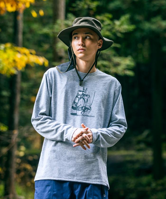 【公式】マーモットClimbMarmotL/SCrew/クライムマーモットロングスリーブクルーメンズウェアtシャツアウトドアおでかけ登山山レジャーキャンプスポーツウェアブランド2022年春夏モデルTOMTJB46