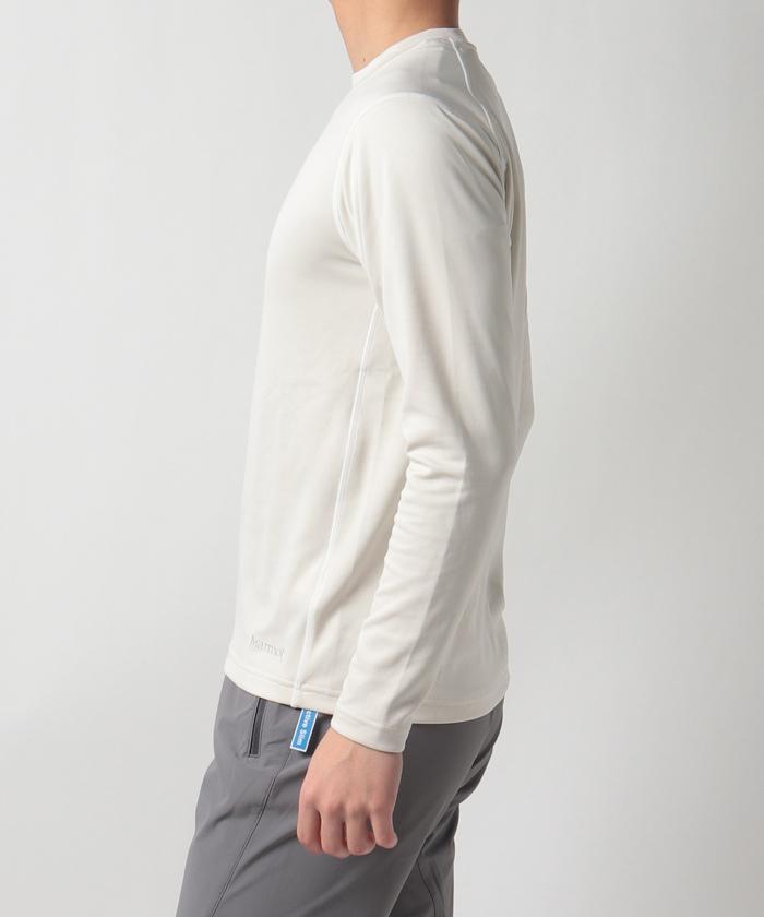 【公式】マーモットSunscreenLightL/SCrew/サンスクリーンライトロングスリーブクルーストレッチソフト感クーリングメンズウェアtシャツアウトドアおでかけ登山山レジャーキャンプスポーツウェアブランド2022年春夏モデルTOMTJB41