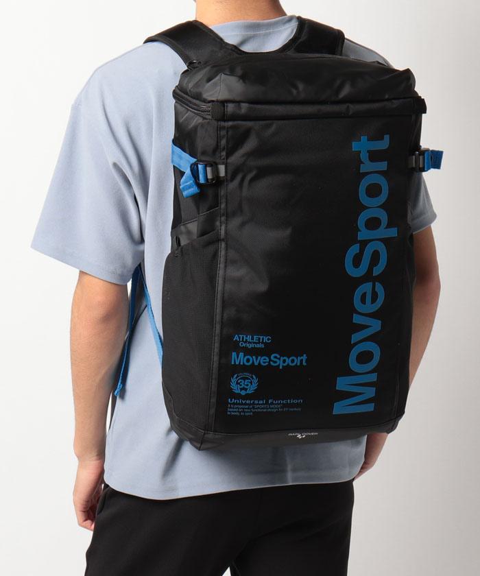 【公式】デサントスクエアバッグMレインカバー付きメンズバッグバックパックリュックトレーニングスポーツバッグMoveSportムーブスポーツmovesportスポーツバッグスクエアバッグDMAPJA04RC2022年春夏モデル