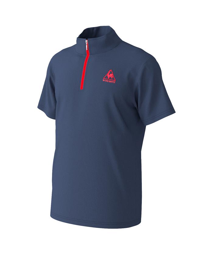 【公式】ルコックスポルティフハーフジップ半袖シャツメンズウェアtシャツトレーニングスポーツQMMPJA70ZZ2022年春夏モデル
