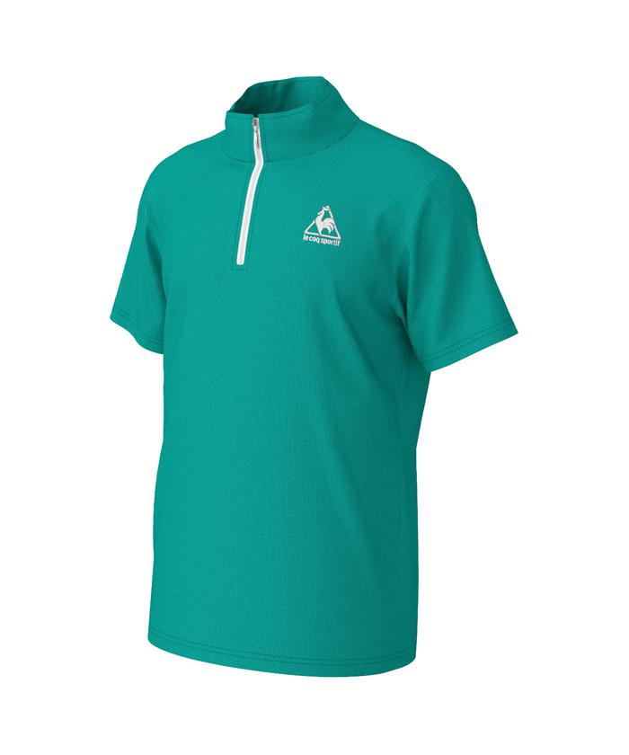【公式】ルコックスポルティフハーフジップ半袖シャツメンズウェアtシャツトレーニングスポーツQMMPJA70ZZ2022年春夏モデル