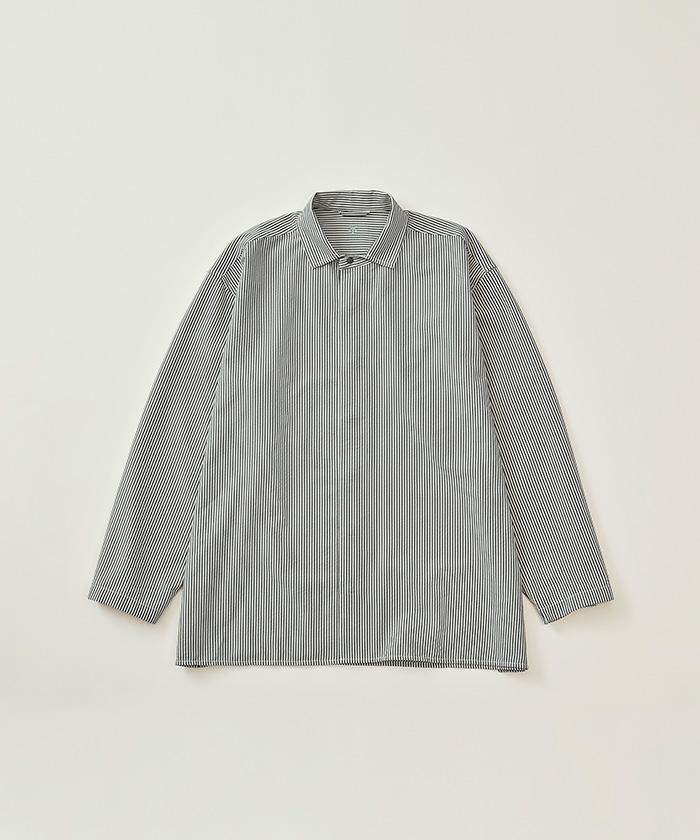 【公式】【SALE／30%OFF】 デサント コンシールド ボタンストライプシャツ / CONCEALED BUTTON STRIPE SHIRT 長袖 メンズ レディース ユニセックス ウェア シャツ ポロシャツ ポロ ライフスタイル カジュアル ムーブウェア スポーツウェア 2022年春夏モデル DHUTJB50 セール