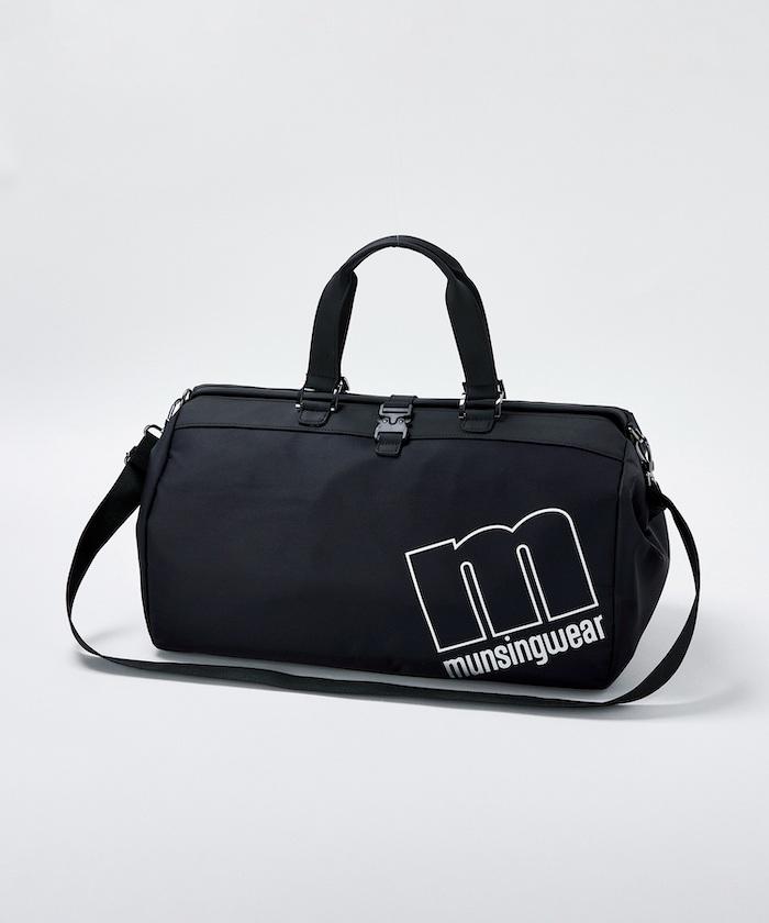 マンシング envoy 合成皮革 出し入れ容易 ブラック ホワイト【公式】【SALE/30%OFF】マンシングウェア 【Goods】ENVOY / エンボイ 大きく開くボストンバッグ ( シューズポケット付き ) ポリエステル素材 メンズ バッグ ボストンバッグ ゴルフ ゴルフウェア ブランド マンシング 2022年秋冬モデル MQBUJA00 新規セール品