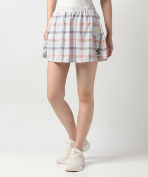 【公式】 ルコックスポルティフ COUCOUPARIS CHECK SKORT / チェックスコート サンスクリーン レディース ウェア スカート テニス テニスウェア テニスシャツ スポーツウェア ブランド ルコック ルコックゴルフ 2022年秋冬モデル QTWUJE06