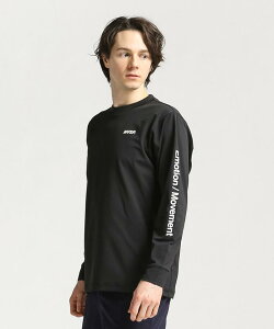 【公式】 ロングスリーブシャツ SUNSCREEN スリーブロゴ 吸汗速乾 ストレッチ UVカット サンスクリーン クーリング メンズ ウェア tシャツ トレーニングウェア 新レーベル ムーブスポーツ 2023年春夏モデル 父の日 DMMVJB56 暑さ対策