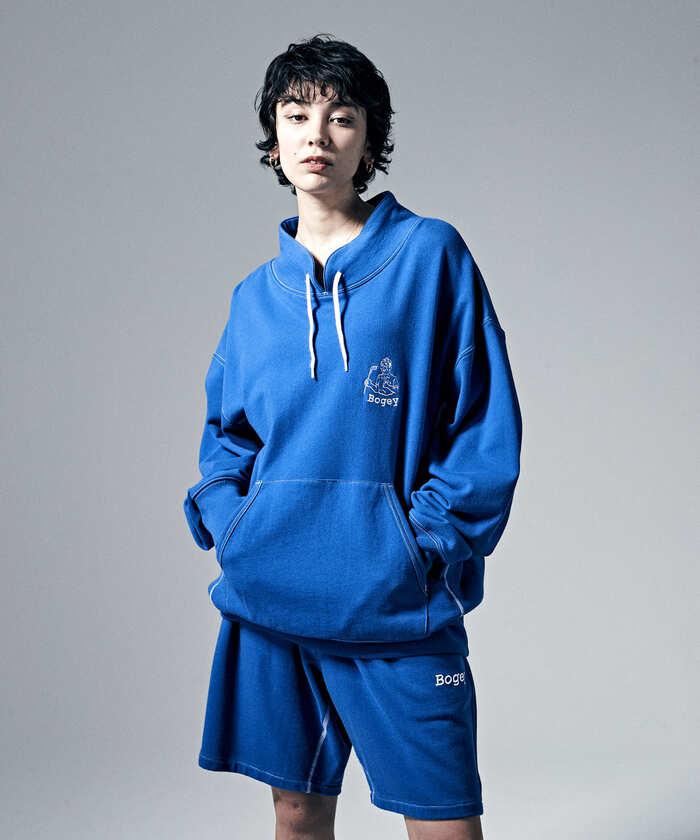   ペンギン バイ マンシングウェア BOGEY MAN STAND COLLAR SWEAT SHIRT / ボギーマン スタンドカラースェットシャツ ユニセックス フーディ メンズ レディース ウェア ジャージ セール 2023年春夏モデル MLMVJL54GS