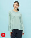 ＼母の日ギフト10%オフクーポン～5/6まで／ ルコックスポルティフ スポットレス 長袖Tシャツ ストレッチ 吸汗速乾 汗染み軽減 レディース ウェア tシャツ トレーニング トレーニングウェア スポーツウェア ブランド ルコック 2023年秋冬モデル QMWWJB02