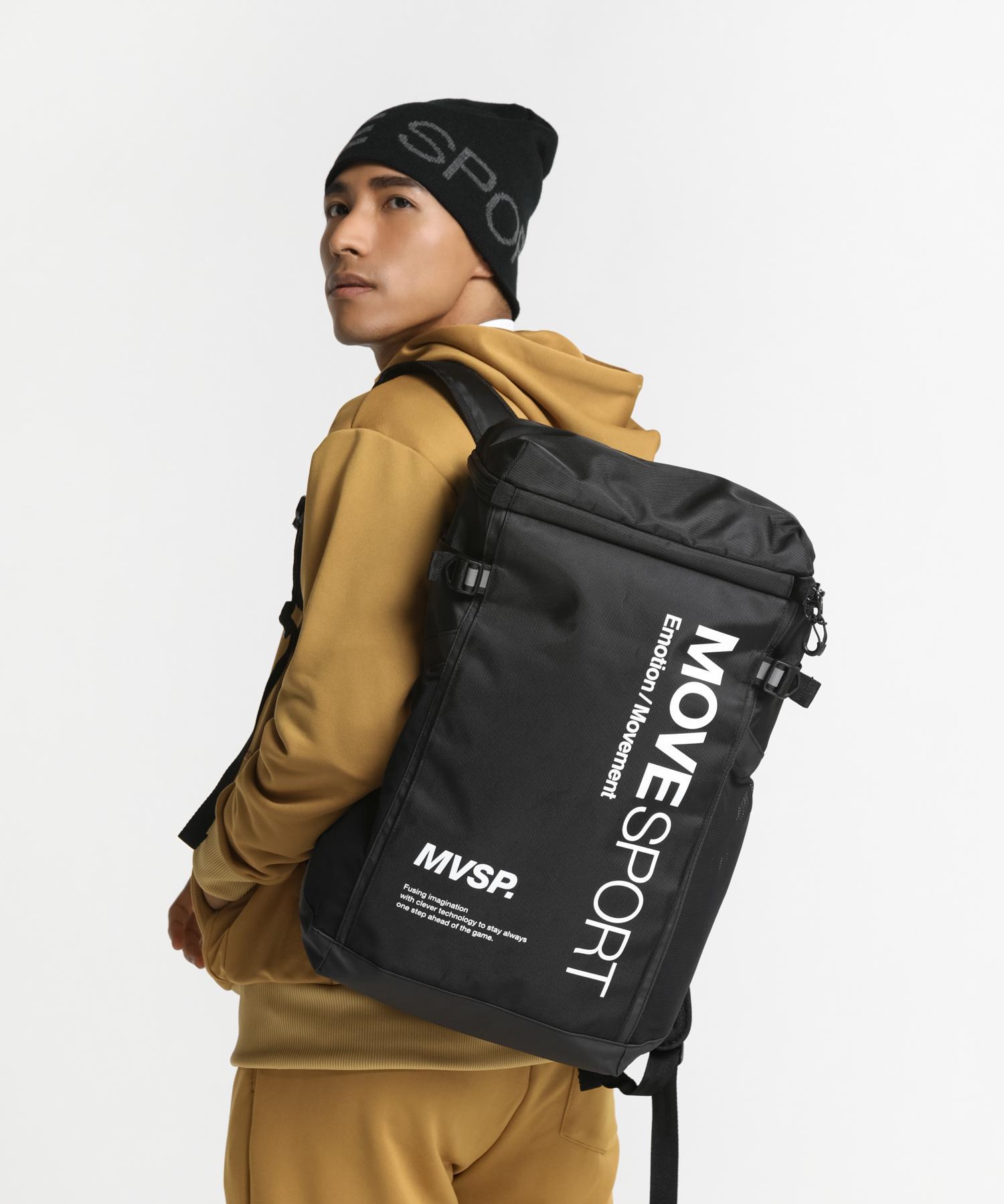 【公式】【SALE/30 OFF】 MOVESPORT デサント スクエアバッグパックM 容量約30L ユニセックス メンズ レディース バッグ バックパック リュック トレーニング ブランド ムーブスポーツ DESCENTE 新レーベル 2023年秋冬モデル DMAWJA04ND