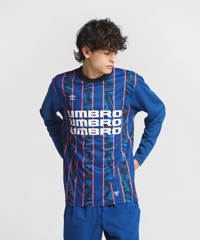 【公式】【SALE/37%OFF】 アンブロ THE THIRD by umbro グラフィック長袖プラクティスシャツ メンズ サッカーシャツ サッカー ウェア シャツ フットボール サッカーウェア スポーツウェア ブラ…