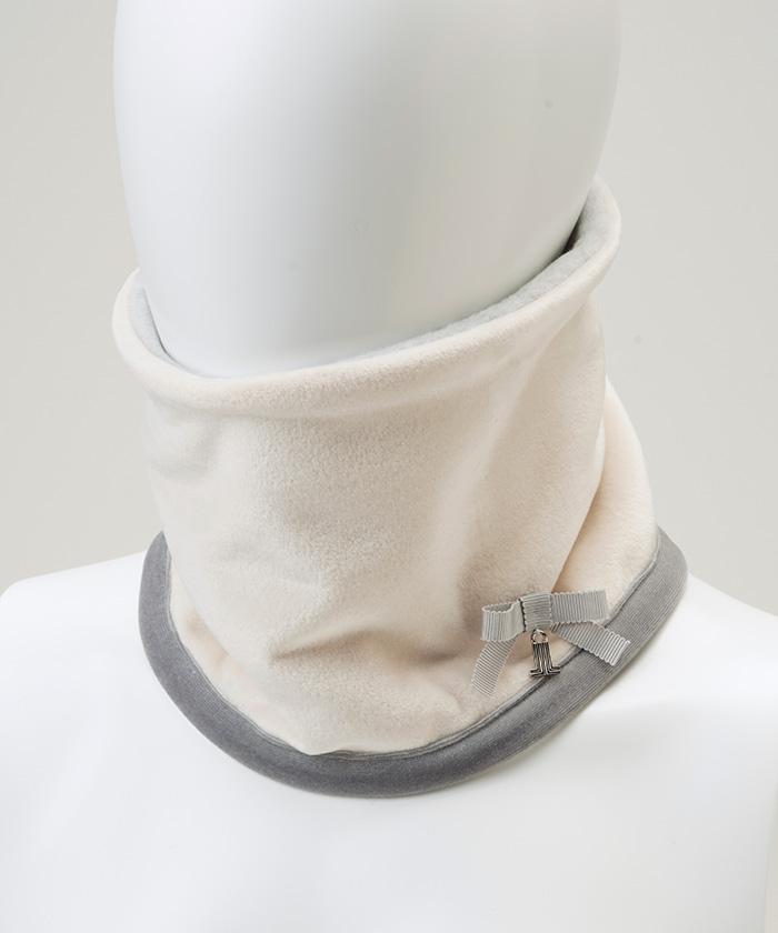 【公式】【SALE/20%OFF】 ランバン スポール グログランリボン付きネックウォーマー ポリエステル素材 レディース アクセサリー 小物 防寒グッズ ゴルフ ゴルフウェア おしゃれ スポーツブランド セール 2023年秋冬モデル VLW0212C3