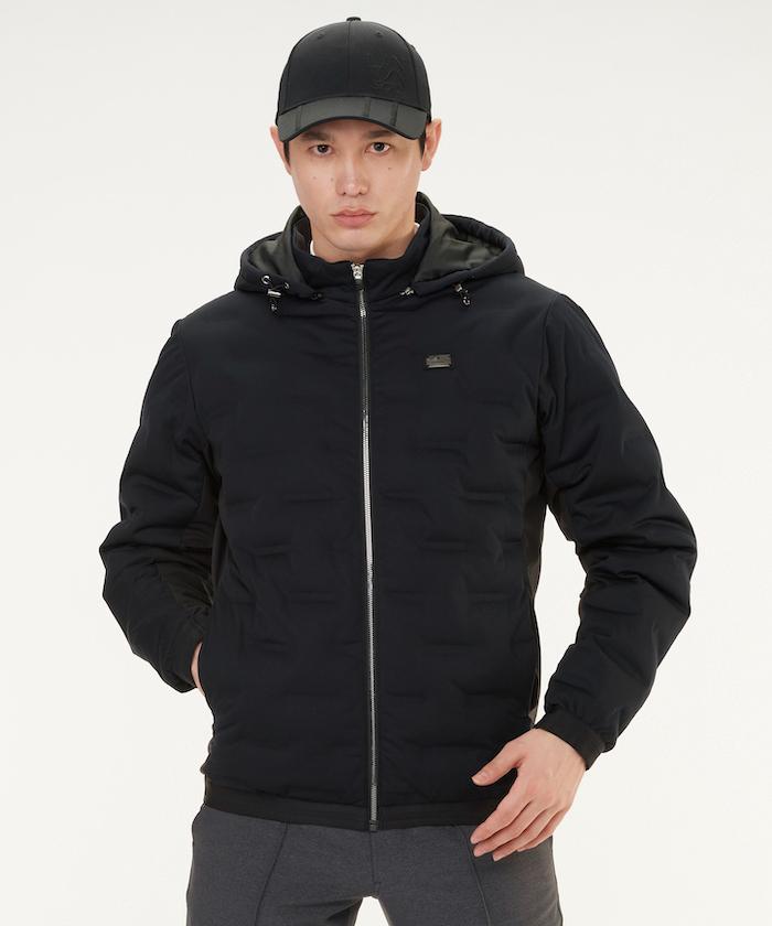 【公式】【SALE/50%OFF】 ランバン スポール マトラッセダウンブルゾン ( HEAT NAVI裏地 ) ヒートナビ フード取外し可 メンズ ウェア ダウン 中綿 防寒 ゴルフ ゴルフウェア おしゃれ セール スポーツ ブランド 2023年秋冬モデル VMW6061W7