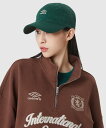 【公式】 アンブロ 【UMBRO KOREA】 HERITAGE HALF－JIP SWEAT SHIRT ハーフジップ スウェットプルオーバー 韓国 綿混素材 メンズ ウェア ジャージ スウェット サッカー スポーツブランド 2023年秋冬モデル ULUWKF20