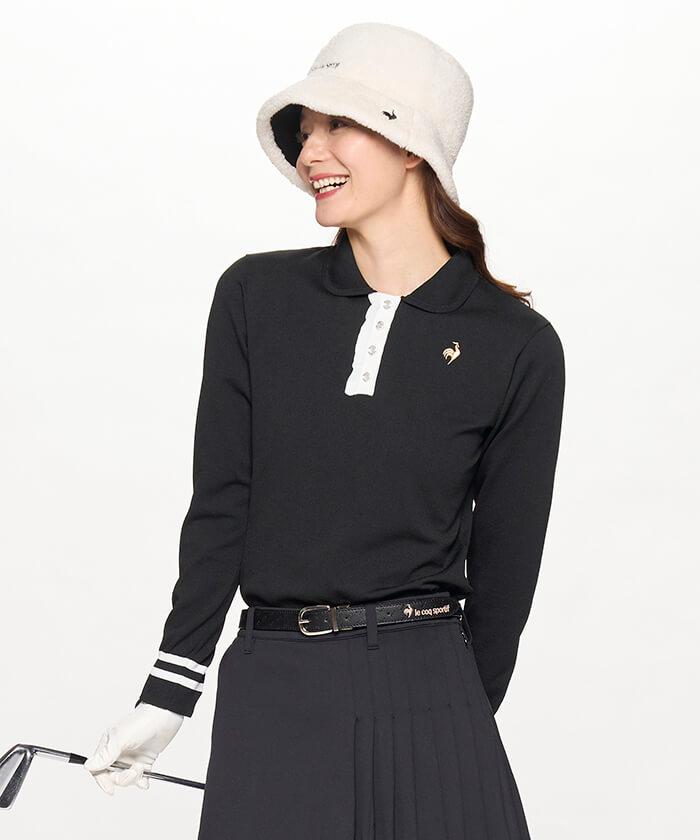 【公式】【SALE/60%OFF】 ルコックスポルティフ ゴルフ 【菅沼菜々プロコラボ】 丸襟フリルセーター レディース 防寒 冬用 ゴルフウェア セーター ニット おしゃれ ウェア セール スポーツ ブランド 2023年秋冬モデル QGWWJL21