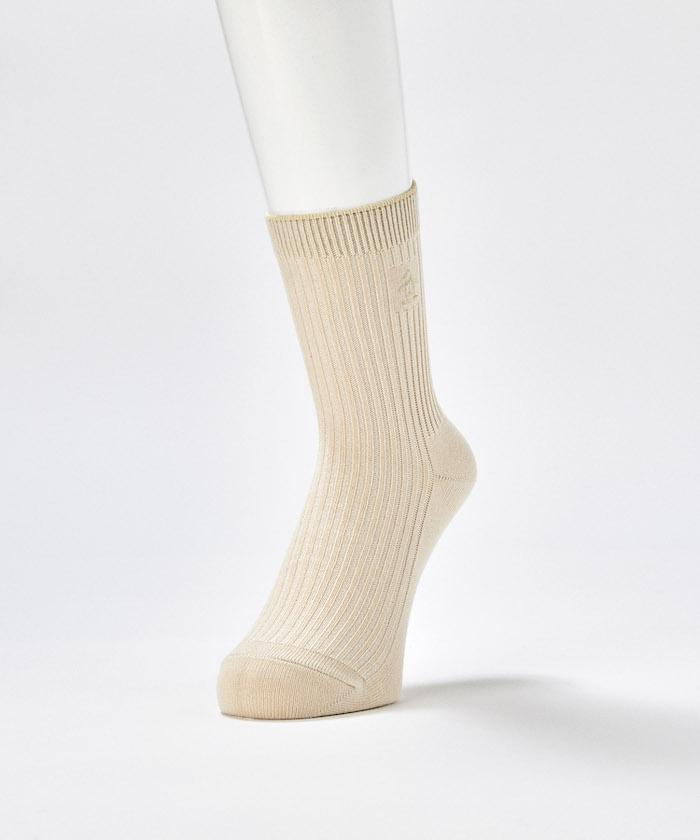 【公式】【2点以上購入で10%OFF】 マンシングウェア ミドル丈 ワンポイントソックス レディース 抗菌防臭 シンプル ゴルフ ソックス 靴下 小物 ウェア おしゃれ スポーツ ブランド 2024年秋冬モデル MGCXJB00 MSWまとめ買い