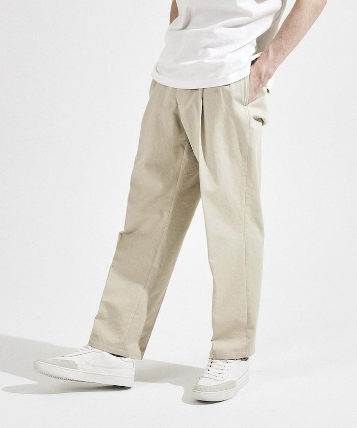 楽天デサント公式通販　楽天市場店【公式】 ペンギン バイ マンシングウェア STYLE M1A-2 TWO TUCK COTTON CHINO / スタイルM1A-2 ツータックコットンチノパンツ メンズ テーパードシルエット ロングパンツ 綿 ゴルフ ウェア ズボン おしゃれ スポーツ ブランド 2024年春夏モデル MLMXJD03