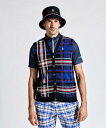 【公式】【SALE/30%OFF】 マンシングウェア KINLOCH ANDERSON チェックニットベスト 手洗い可 綿混素材 春用 メンズ ウェア ベスト ...