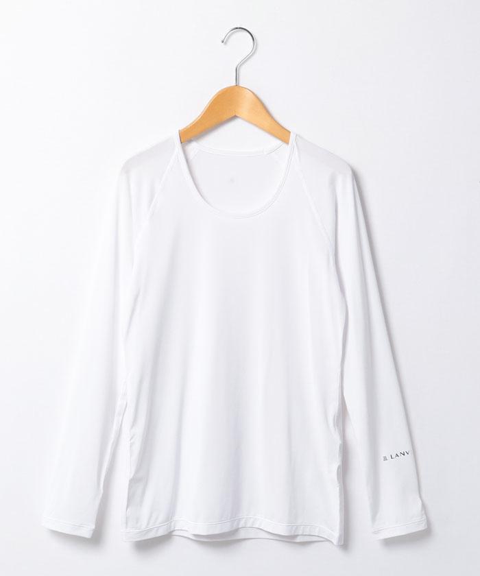 【公式】ランバン スポール 長袖クルーネック アンダーシャツ レディース 【 部分吸汗速乾 / 部分UVカット 】 ゴルフウェア ゴルフ アンダーウェア インナー セール スポーツ ブランド 2024年春夏モデル VLX1002X6