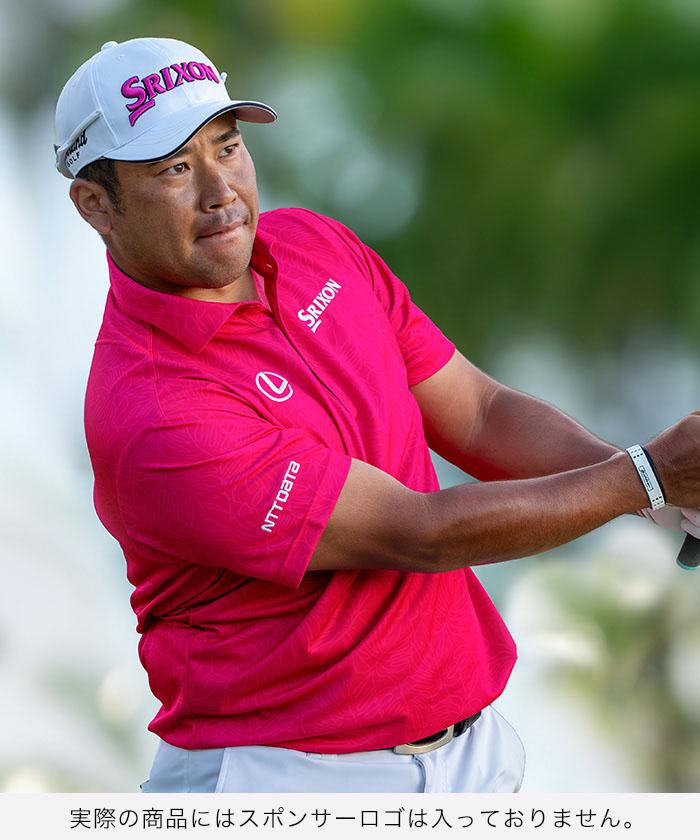 【公式】【SALE/29%OFF】 スリクソン 【Web限定】 モンステラパターンジャガード 半袖ポロシャツ メンズ ストレッチ 吸汗速乾 UVカット ゴルフ シャツ ゴルフウェア おしゃれ スポーツ ブランド 新規セール 2024年春夏モデル RGMXJA03EC