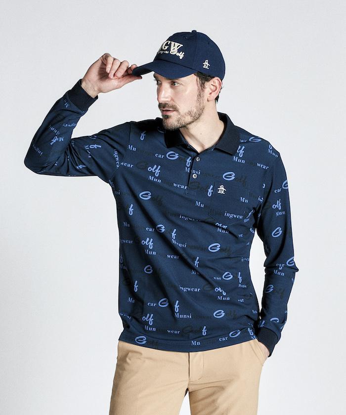 【マラソン期間限定 P10倍/10%OFFクーポン】【公式】 マンシングウェア ロゴプリント 長袖ポロシャツ メンズ 吸汗速乾 ストレッチ UVカット サンスクリーン クーリング ゴルフウェア シャツ おしゃれ 新規セール スポーツ ブランド MG4FLS21M 2024年秋冬モデル