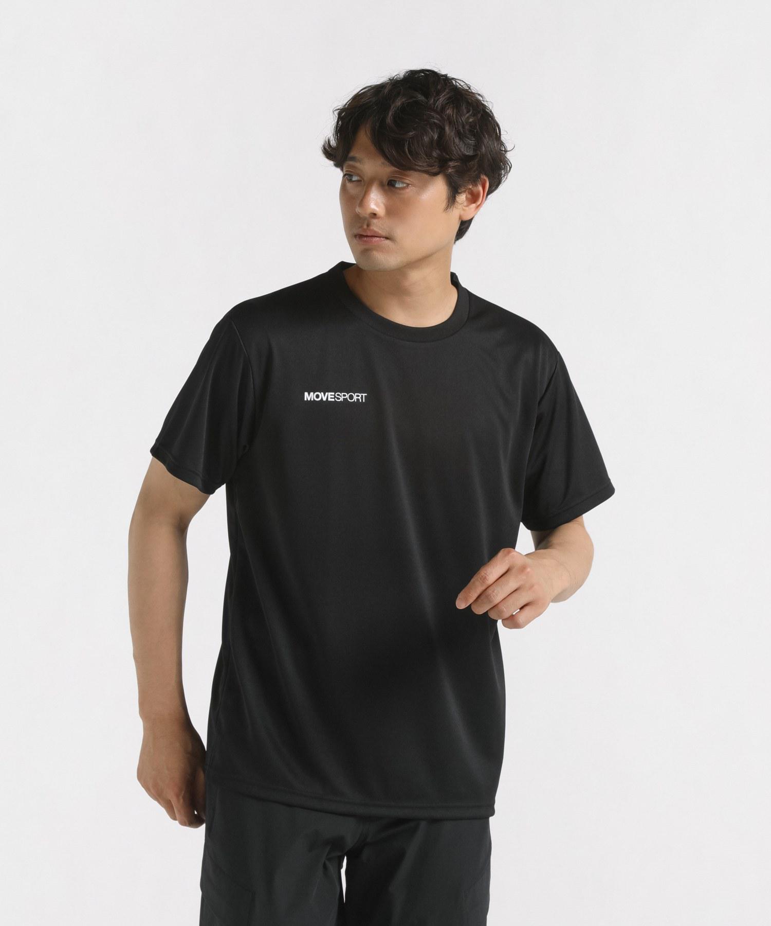 【公式】 MoveSport デサント 半袖Tシャツ メンズ 吸水 速乾 シンプル ワンポイン...