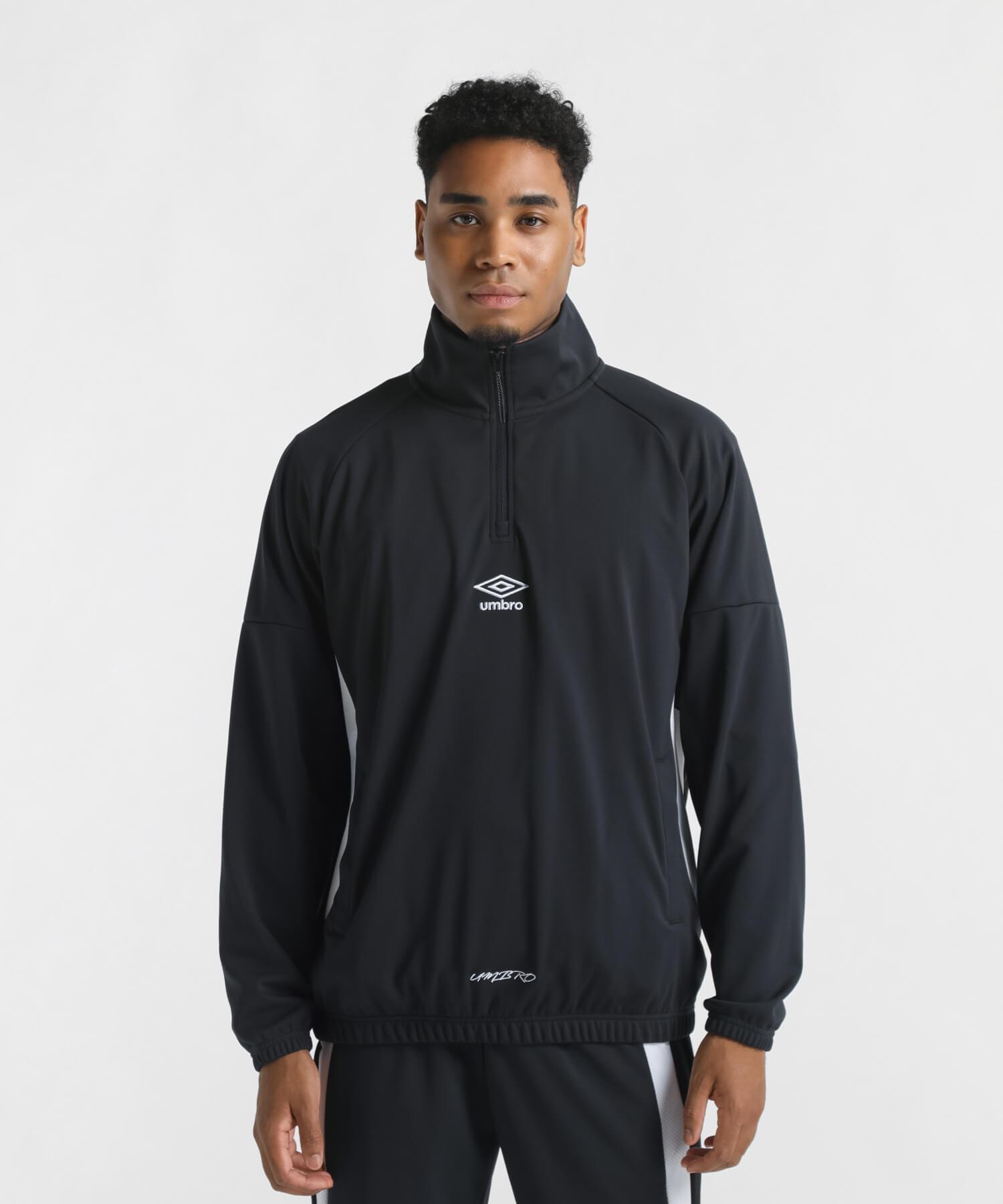 【公式】アンブロ UMBRO THE THIRD ウォームアップハーフジップトップ THE THIRD by umbro メンズ 吸汗 サッカー フットボール サッカーウェア スポーツ ブランド ジャージ スウェット ウェア 2024年秋冬モデル UF4FJG11M