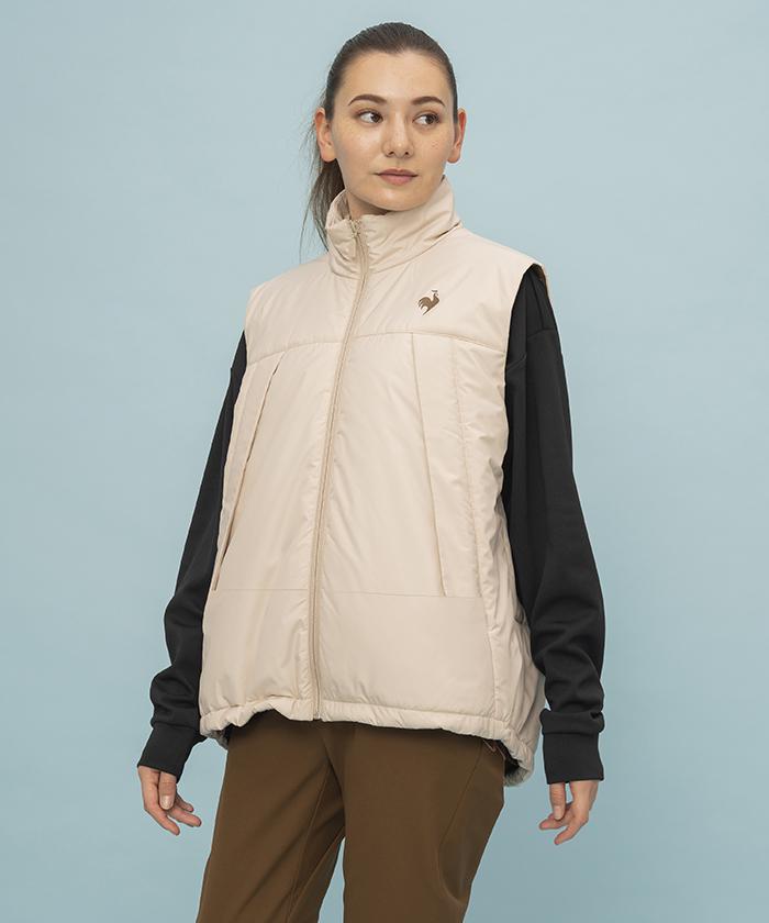 【公式】 ルコックスポルティフ ヒートナビ ライト中綿ベスト レディース 撥水 防風 保温 光吸収発熱 HEAT NAVI 防寒 ダウン ベスト ウェア トレーニング スポーツ ブランド 2024年秋冬モデル LT4FVE70L