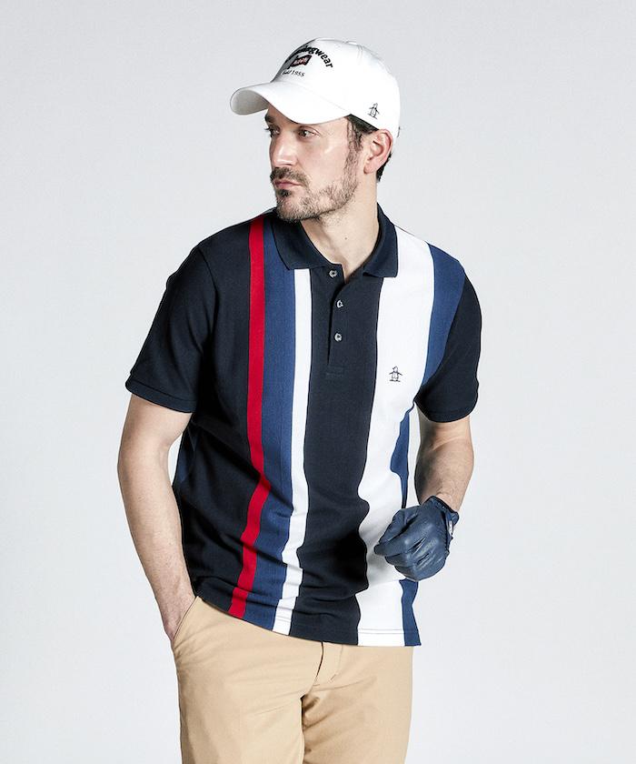 【公式】 マンシングウェア たて編鹿の子 半袖ポロシャツ メンズ 吸汗速乾 サンスクリーン ストレッチ UVカット ゴルフウェア ゴルフ ウェア おしゃれ スポーツ ブランド 2024年秋冬モデル MG4FHS21M