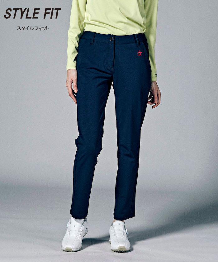 【公式】【SALE/60%OFF】 マンシングウェア STYLE FITストレッチトリコットフルレングスパンツ ゴルフパンツ レディース ウェア ロングパンツ ズボン ゴルフ ゴルフウェア おしゃれ スポーツウェア ブランド マンシング セール 2023年秋冬モデル MGWWJD03