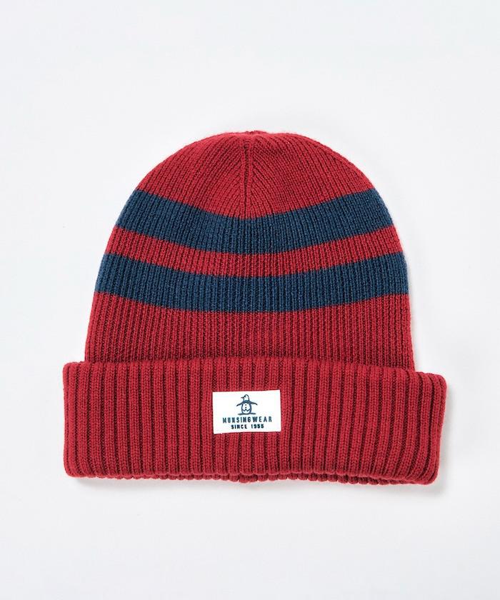 バーバリー ゴルフ ニット帽 帽子 赤 BURBERRY バーバリー ゴルフ ニットキャップ ニット帽 帽子 赤