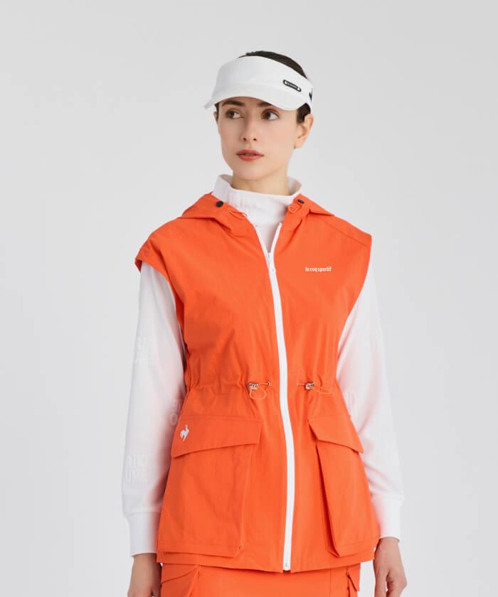 ＼P15倍 3月25日まで！／【公式】【SALE/10%OFF】 ルコックスポルティフ ゴルフ 【RIJOUME】 チュニックベスト レディース 撥水 ストレッチ 前開き ドローコード付き ゴルフウェア ベスト ウェア おしゃれ 新規セール スポーツ ブランド 2024年秋冬モデル LG4FVER1L