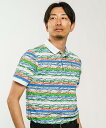 【公式】【SALE/30%OFF】 ランバン スポール アートプリント半袖シャツ メンズ 【 吸汗速乾 / UV / SUNSCREEN 】 ゴルフ ポロシャツ...