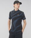 【公式】【SALE/30%OFF】 ランバン スポール 総柄プリント 半袖シャツ メンズ 吸汗 UVカット ストレッチ サンスクリーン ゴルフ ポロシャツ ゴル...
