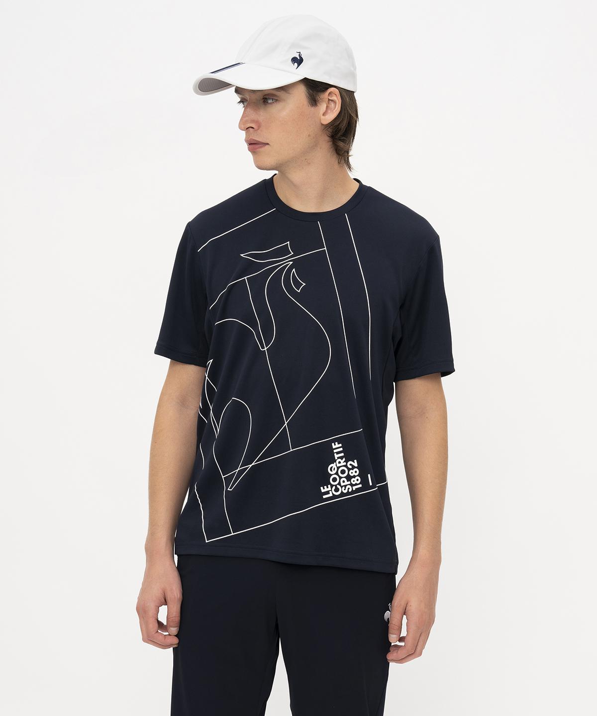 【11/22-11/25 P10倍・10%OFFクーポン】【公式】 ルコックスポルティフ グラフィックプラクティスシャツ メンズ 男性 吸汗速乾 UVカット 遮...