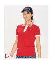 【公式】【SALE/10%OFF】ルコックスポルティフ ゴルフ ニット半袖シャツ レディース 女性 手洗い可 レギュラーシルエット ポロシャツ ウェア ゴルフ ...