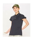 【公式】【SALE/10%OFF】ルコックスポルティフ ゴルフ Aラインシルエット キャップスリーブ半袖シャツ レディース 女性 吸汗速乾 サンスクリーン スト...