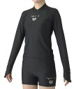【公式】アリーナ arena 【agnes b. × arena】ラッシュガード【返品不可商品】 エコ素材 UVカット(UPF50+) レディース 女性 水泳 スイム スイミング プール スポーツ ブランド 2025年春夏モデル AGNES2518