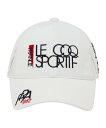 小祝さくらプロ優勝セール【公式】ルコックスポルティフ ゴルフ le coq sportif golf ヘッドクーラー付きキャップ メンズ 男性 帽子 部分抗菌防臭 サングラスホルダー ティー挿し 小物 ゴルフ スポーツ 2025年秋冬モデル LG5FCP06M