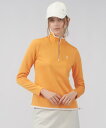 【SALE/50%OFF】【公式】ランバン スポール マトラッセジャカード 長袖シャツ レディース ハーフジップ ハイネック ストレッチ ゴルフ ウェア シャツ...