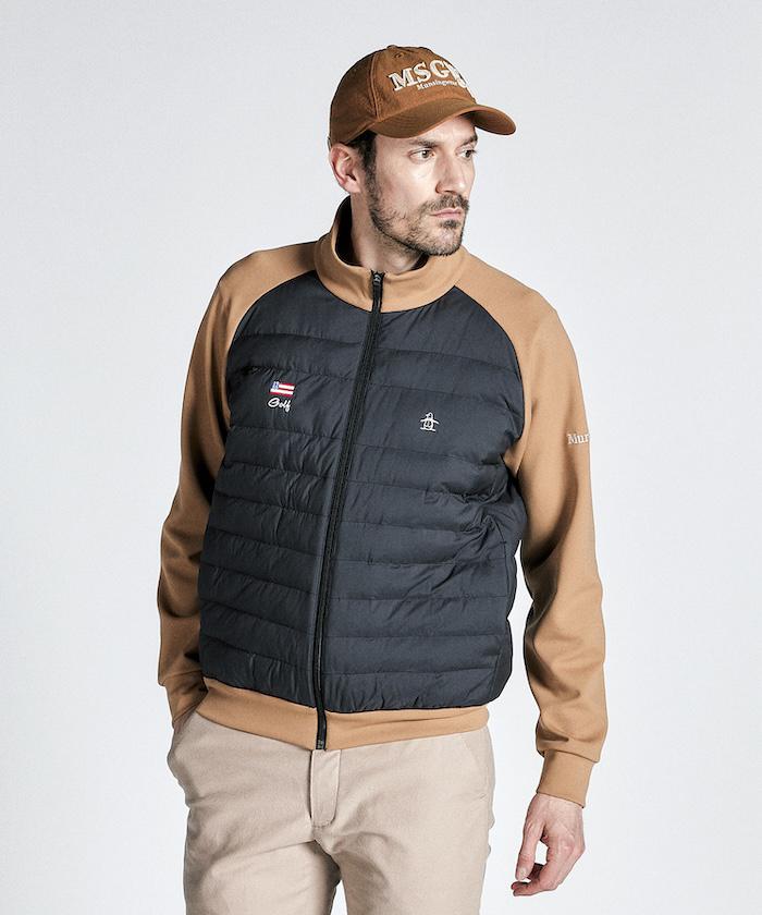 【SALE/30％OFF】【公式】マンシングウェア ハイブリッドブルゾン メンズ 撥水 蓄熱保温 HEAT NAVI ゴルフウェア ゴルフ ジャケット ブルゾン 防寒 ウェア おしゃれ スポーツ ブランド 2024年秋冬モデル MG4FJK22M