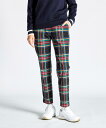 【SALE/30%OFF】【公式】マンシングウェア ストレッチ ツイルチェックパンツ レディース 9分丈 Kinloch Anderson ゴルフ ロングパンツ ズボン ゴルフウェア おしゃれ スポーツ ブランド 2024年秋冬モデル MG4FLP22L