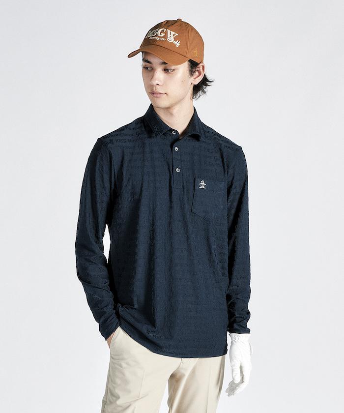 【マラソン期間限定 P10倍/10%OFFクーポン】【公式】 マンシングウェア ロゴジャカードテーラーカラー 長袖ポロシャツ メンズ 吸汗速乾 ストレッチ ゴルフウェア ゴルフ シャツ ウェア おしゃれ 新規セール スポーツ ブランド MG4FLS26M 2024年秋冬モデル