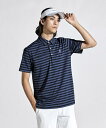 【SALE/30%OFF】【公式】マンシングウェア 先染め ボーダー テーラーカラーシャツ メンズ ストレッチ UVカット サンスクリーン ゴルフ 半袖ポロシャツ ゴルフウェア スポーツ ブランド シャツ セール 2024年春夏モデル MGMXJA16