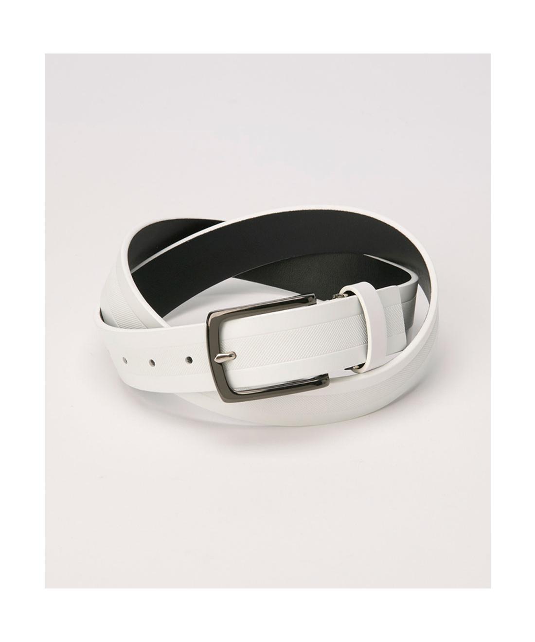 ランバン スポール LANVIN SPORT ラインエンボスデザインベルト サイズ調整可能 35mm巾 メンズ 男性 小物 アクセサリー ゴルフ おしゃれ スポーツ ブランド VG5FBL04M 2025年秋冬モデル