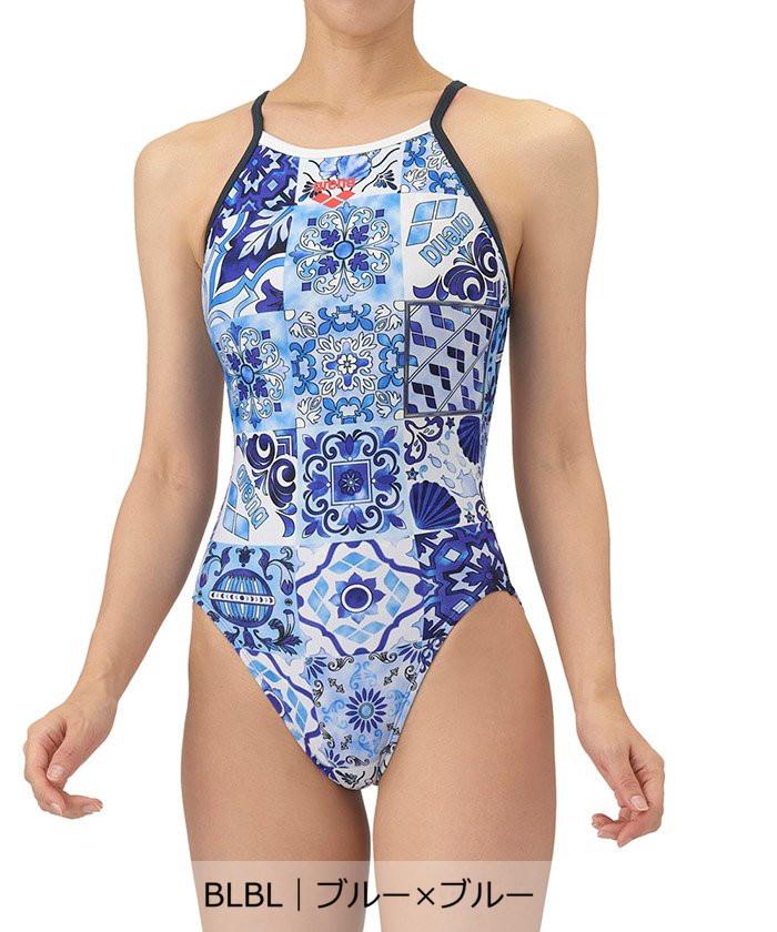 【楽天スーパーSALE 40%OFF】 【公式】 アリーナ arena 【タフスーツ】トレーニングワンピース（オープンバック）【返品不可商品】 レディース 女性 総柄 練習 水泳 スイム スイミング プール スポーツ ブランド AS5FWM20L