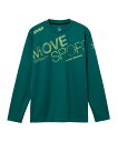 【公式】ムーブスポーツ MOVESPORT ドライメッシュ ビックロゴ 長袖シャツ ロンT メンズ 男性 吸汗速乾 長袖シャツ ウェアトレーニング スポーツ ブランド 2025年秋冬モデル ST5FLT00M
