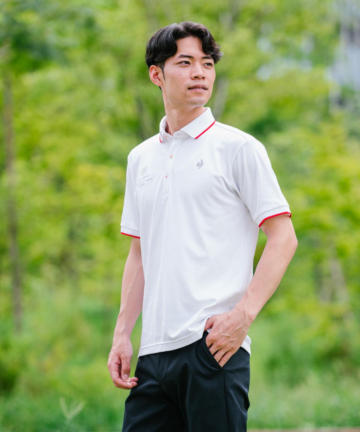 【公式】ルコックスポルティフ ゴルフ le coq sportif golf 【直営店限定】半袖シャツ メンズ 男性 吸汗速乾 ストレッチ UVカット Suns...