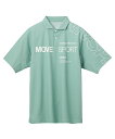 【SALE/30%OFF】【公式】MOVESPORT デサント ミニ鹿の子 ラグランスリーブポロシャツ メンズ 吸汗速乾 ストレッチ UVカット サンスクリーン...