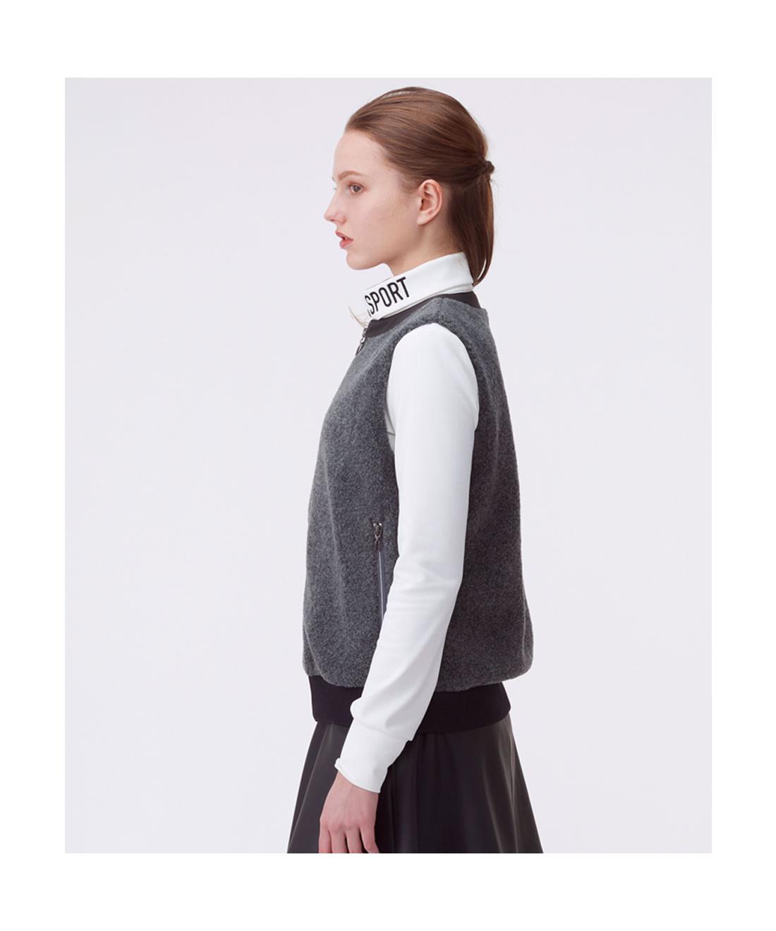 【公式】ランバン スポール LANVIN SPORT フェイクファーアウターベスト 蓄熱保温 レディース 女性 蓄熱保温 フルジップ アウター ゴルフ おしゃれ 日常使い VG5FVE72L 2025年秋冬モデル store-descente-10043453 デサント公式通販 楽天市場店 サンプル画像3